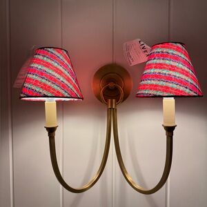 LIVEX Red Tartan Lampshade Plaid